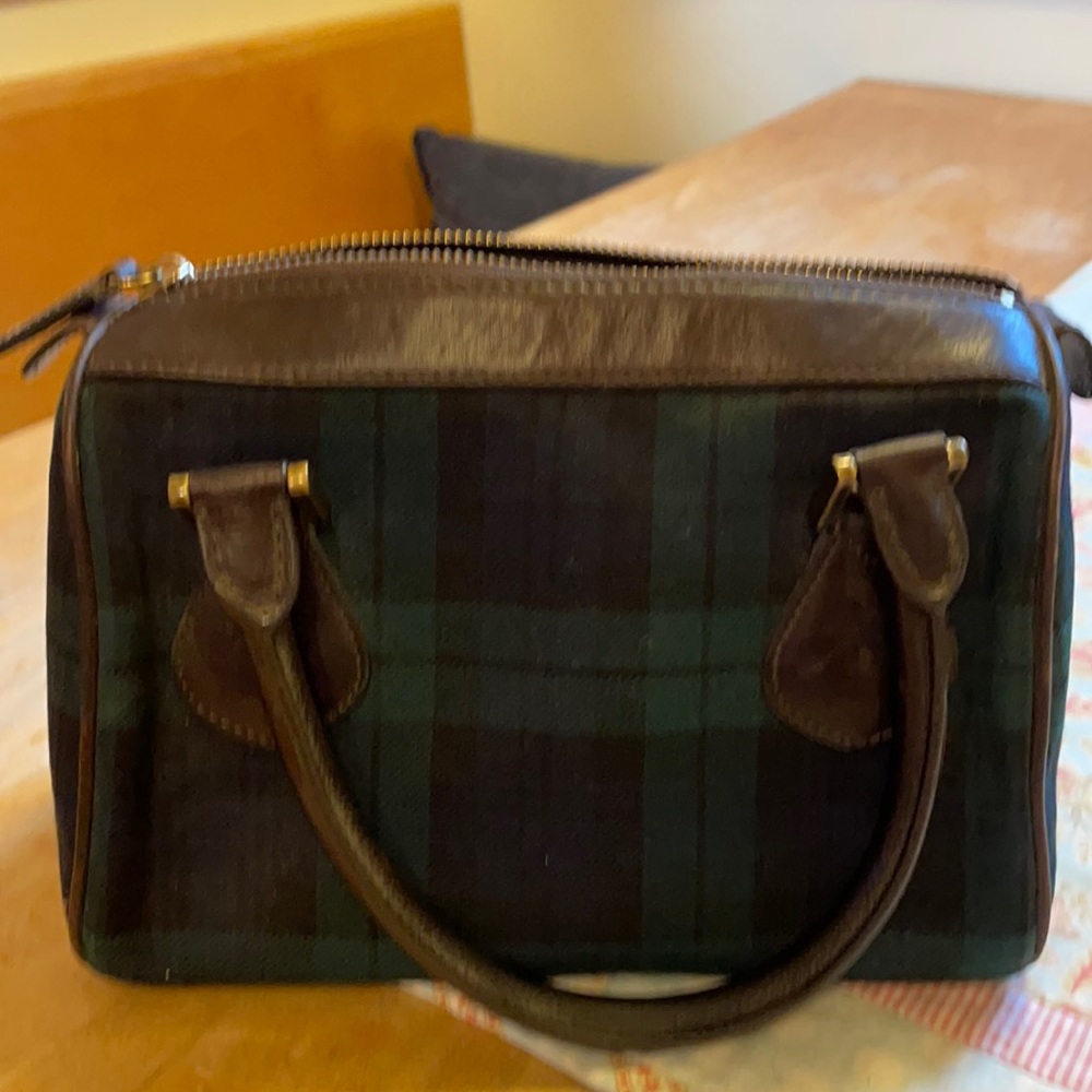J crew mini tartan bag